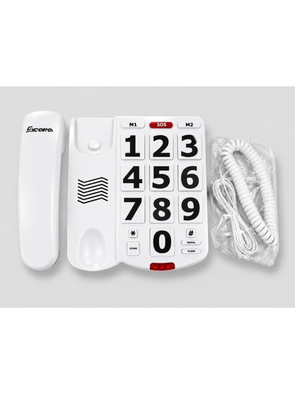 Excelltel Big Button Corded Landline Phone for Seniors EX-LD-265 Hearing Aid